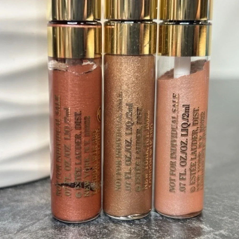 NEW Estee‎ Lauder Go Wink Liquid Eyeshadow Pink Wink, Brown Eye, Rockin Rose